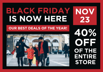 Black Friday Postcard Template #1