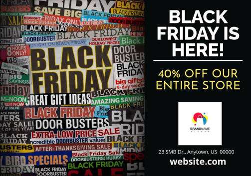 Black Friday postcard template #5