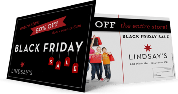 Black Friday Marketing Postcard