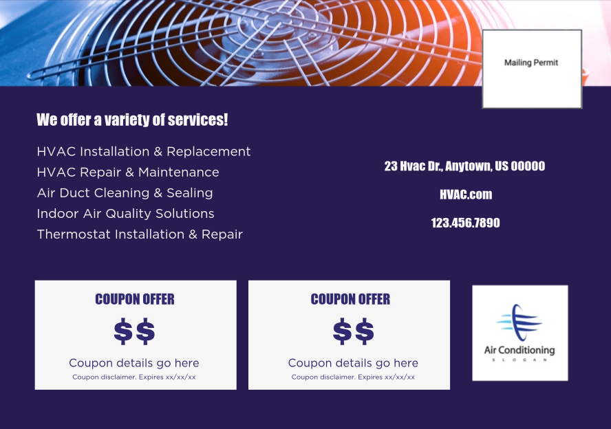 BACK 2: EDDM HVAC Postcard Template