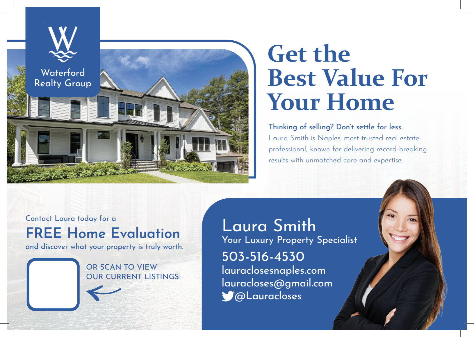 real estate postcard 2 front