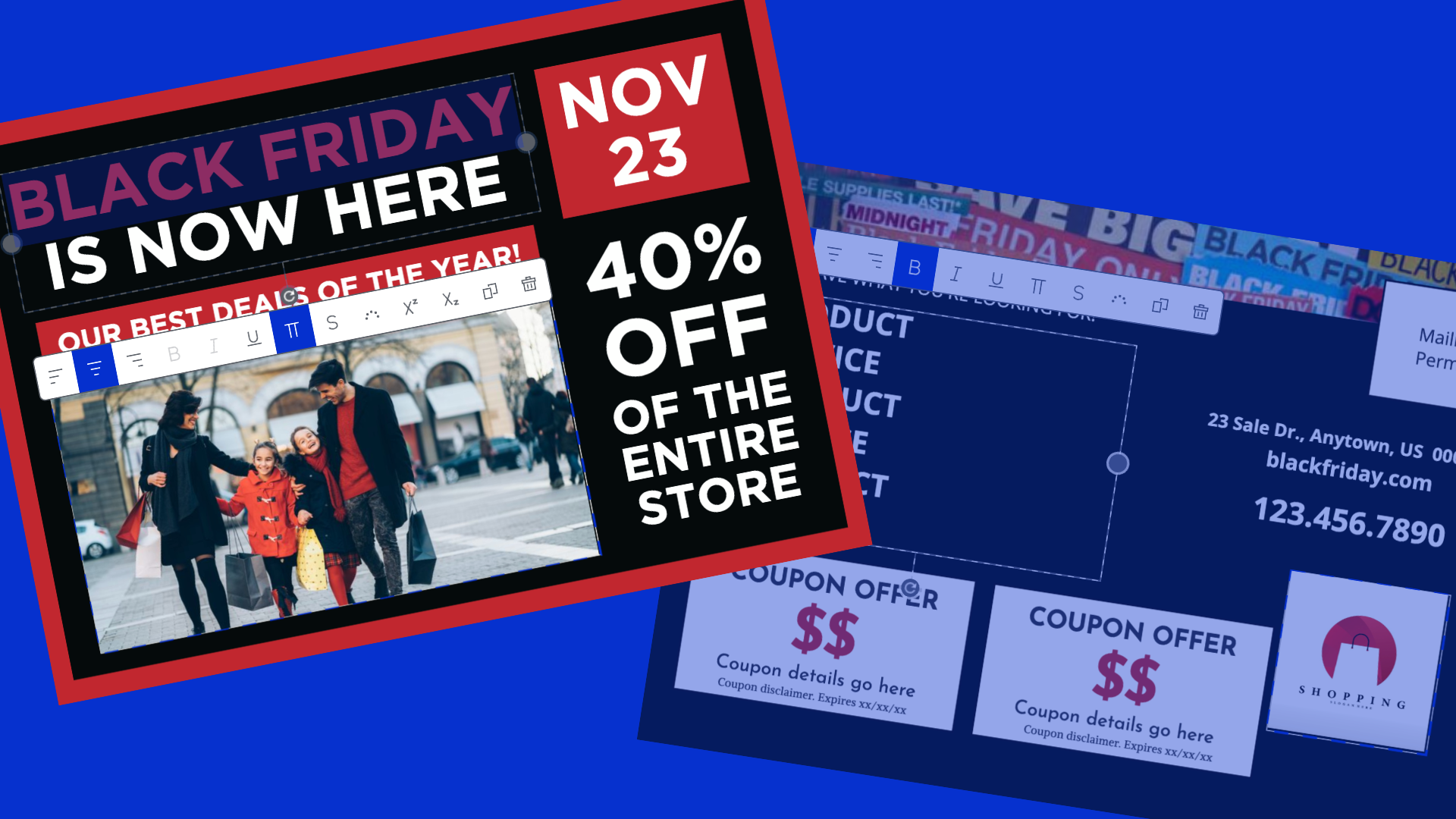 VIDEO] How to Design A Black Friday Postcard | FREE EDDM® Black Friday  Templates